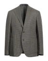 Sartoria Latorre Man Blazer Green Size 44 Linen, Wool In Gray