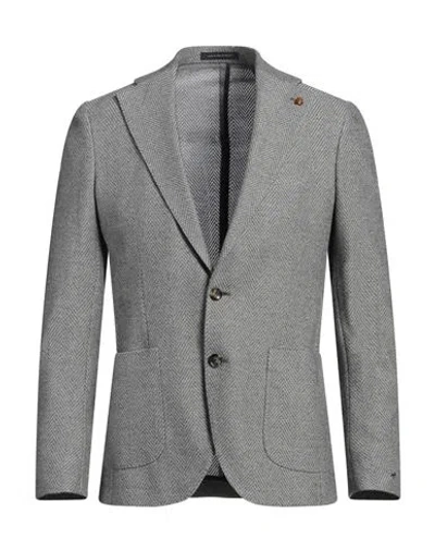 Sartoria Latorre Man Blazer Grey Size 44 Cotton