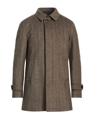 Sartoria Latorre Man Coat Taupe Size 40 Wool, Polyester, Cashmere In Brown