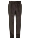 Sartoria Latorre Man Pants Dark Brown Size 40 Cotton, Elastane In Gray