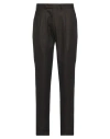 Sartoria Latorre Man Pants Dark Green Size 36 Wool, Elastane In Black