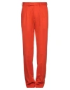 Sartoria Latorre Man Pants Orange Size 30 Virgin Wool, Polyamide