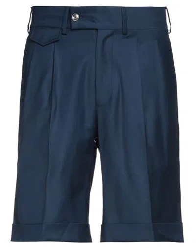 Sartoria Latorre Man Shorts & Bermuda Shorts Blue Size 36 Wool