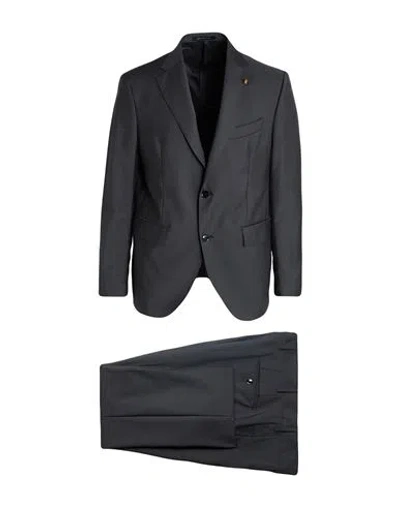 Sartoria Latorre Man Suit Black Size 40 Virgin Wool, Polyester, Elastane