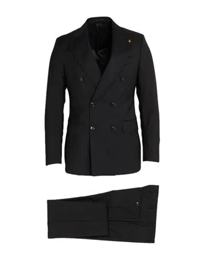 Sartoria Latorre Man Suit Black Size 44 Virgin Wool