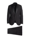 Sartoria Latorre Man Suit Black Size 42 Virgin Wool, Silk