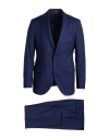Sartoria Latorre Wool Suit With Two Buttons In Blue