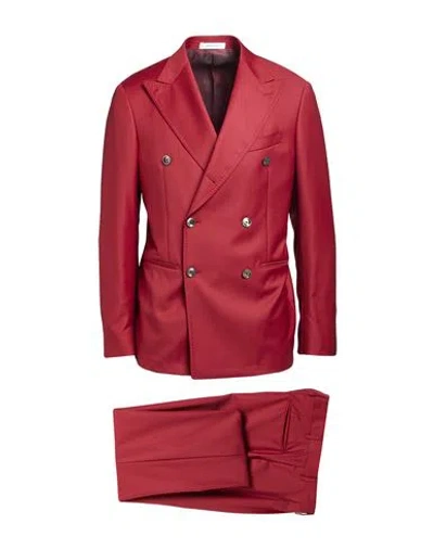 Sartoria Latorre Man Suit Brick Size 44 Wool In Red