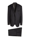 Sartoria Latorre Man Suit Charcoal Size 52 Wool In Black