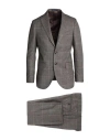 Sartoria Latorre Man Suit Dark Brown Size 44 Virgin Wool
