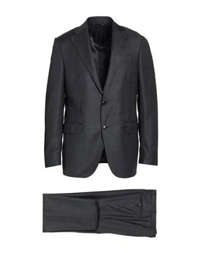 Sartoria Latorre Man Suit Grey Size 38 Wool In Gray