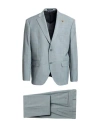Sartoria Latorre Man Suit Grey Size 44 Virgin Wool, Polyester, Elastane In Pink