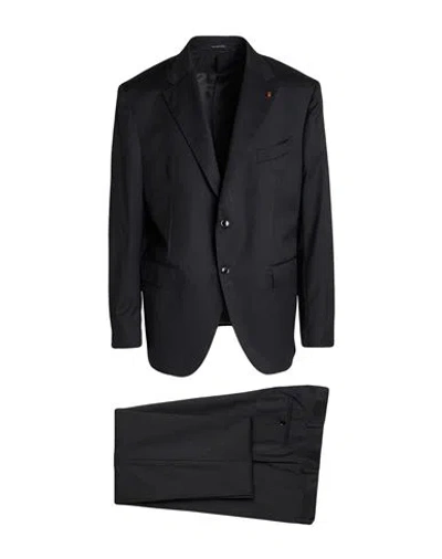 Sartoria Latorre Man Suit Grey Size 48 Virgin Wool In Black