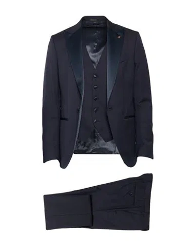 Sartoria Latorre Man Suit Midnight Blue Size 38 Virgin Wool