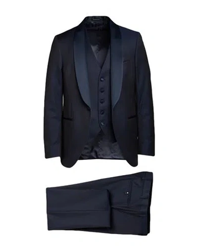 Sartoria Latorre Man Suit Midnight Blue Size 42 Virgin Wool