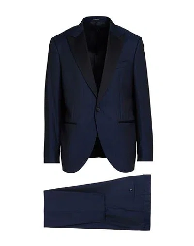 Sartoria Latorre Man Suit Midnight Blue Size 42 Virgin Wool