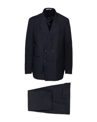 Sartoria Latorre Man Suit Midnight Blue Size 42 Virgin Wool, Linen
