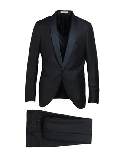Sartoria Latorre Man Suit Midnight Blue Size 42 Wool In Animal Print