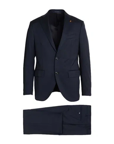 Sartoria Latorre Man Suit Midnight Blue Size 44 Virgin Wool