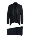 Sartoria Latorre Man Suit Midnight Blue Size 46 Virgin Wool, Elastane In Blue