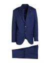 Sartoria Latorre Wool Suit With Two Buttons In Blue