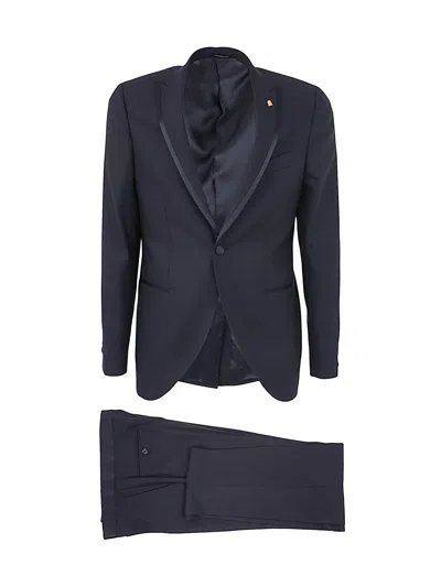 Sartoria Latorre Piping Suit In Black