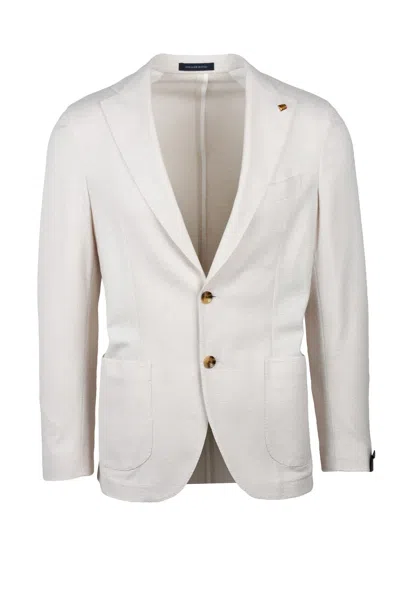 Sartoria Latorre Rounded Jacket - Beige In White