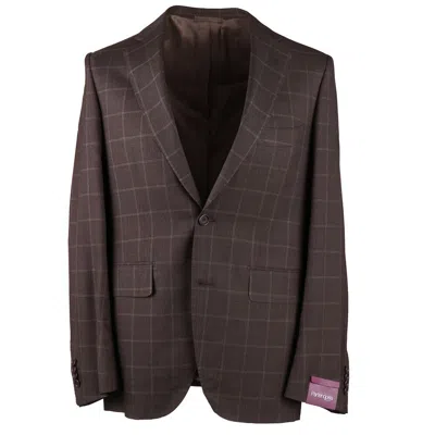 Pre-owned Sartoria Partenopea $3095  Modern-fit Wool And Silk Sport Coat 40 R (eu 50) In Brown