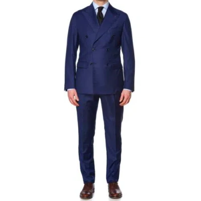 Pre-owned Sartoria Partenopea Blue 170's Loro Piana Wool-cashmere Wish Db Suit Current