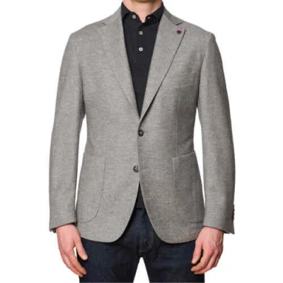 Pre-owned Sartoria Partenopea Gray Wool-cashmere Unlined Jacket Current Model