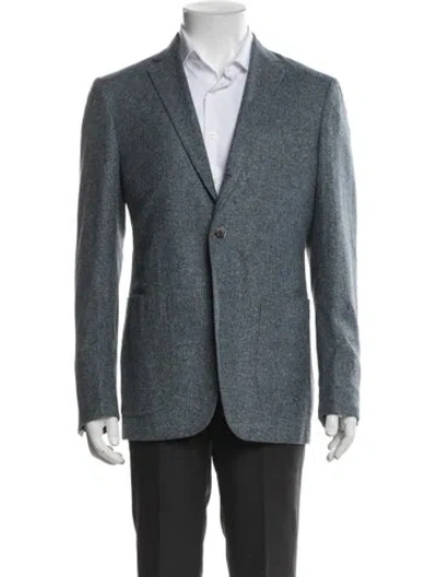 Pre-owned Sartoria Partenopea Peacoat In Blue