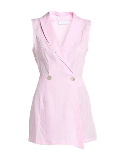 Sartoria Saracena For Ersilia Woman Jumpsuit Pink Size M Linen
