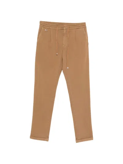 Sartoria Tramarossa Alvise Drawstring Trousers In Brown