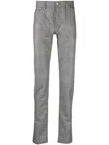 Sartoria Tramarossa Karierte Straight-leg-hose In Neutrals