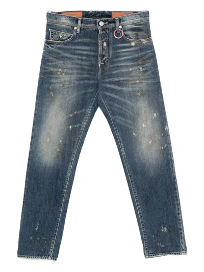 Sartoria Tramarossa Dante Distressed Jeans In Blue