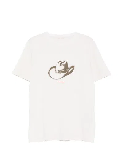 Sartoria Tramarossa Hat-graphic T-shirt In Burgundy