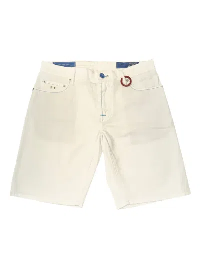 Sartoria Tramarossa Leather-patch Shorts In Neutral