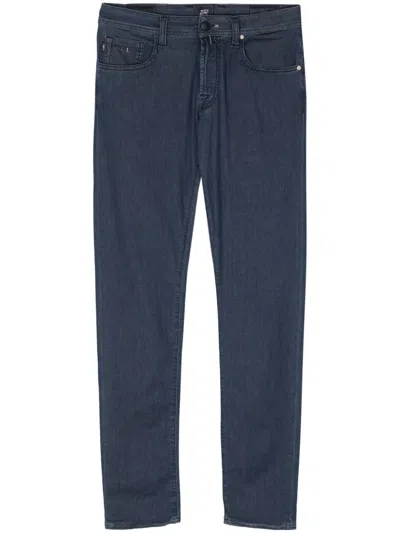 Sartoria Tramarossa Skinny-leg Cotton-blend Jeans In Blue