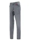 Sartoria Tramarossa Michelangelo Five-pocket Jeans In Gray