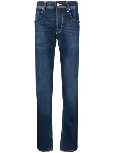 Sartoria Tramarossa Mid-rise Straight-leg Jeans In Blue