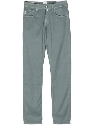 Sartoria Tramarossa Mid-rise Tapered Trousers In Green
