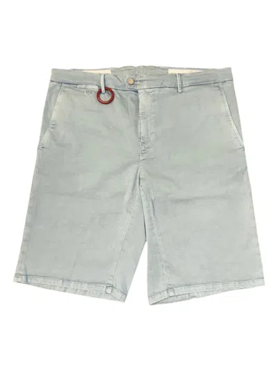 Sartoria Tramarossa Ring-detail Chino Shorts In Gray