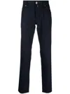 Sartoria Tramarossa Skinny Wool-blend Trousers In Blue