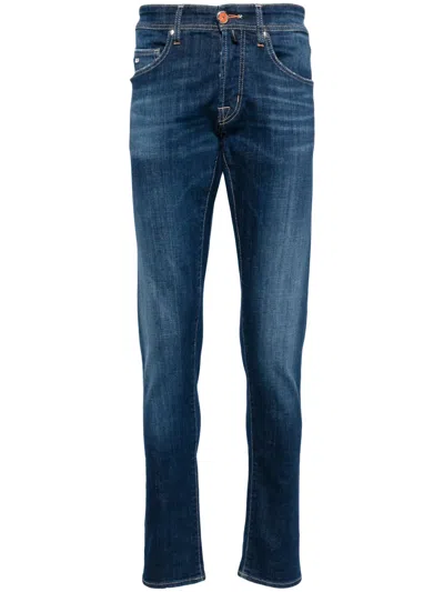 Sartoria Tramarossa Slim-cut Cotton Jeans In Blue
