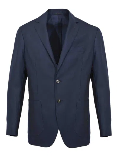 Sartorio Single-breasted Jacket In Blue