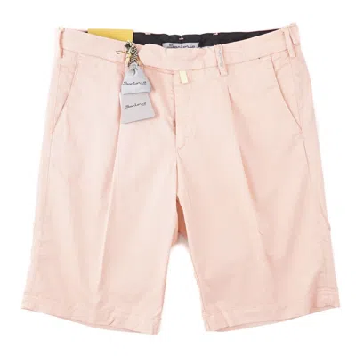 Pre-owned Sartorio By Kiton Peach Pink Washed Twill Cotton Bermuda Shorts 34 (eu 50)