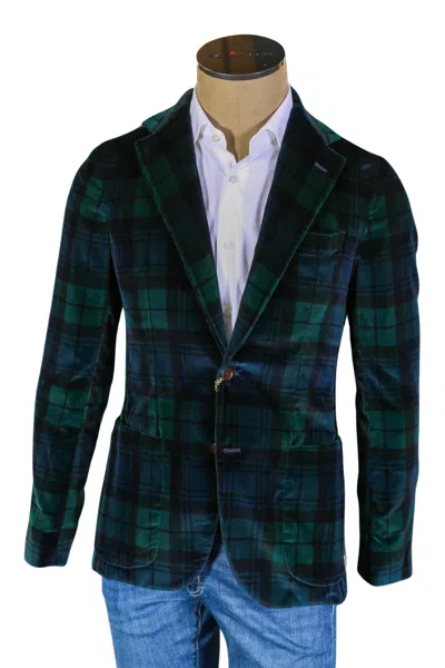 Sartorio Green Plaid Sport Jacket