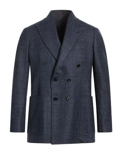 Sartorio Man Blazer Blue Size 38 Virgin Wool