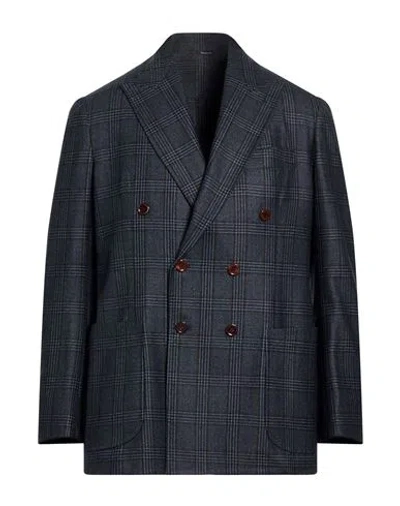 Sartorio Man Blazer Midnight Blue Size 42 Wool