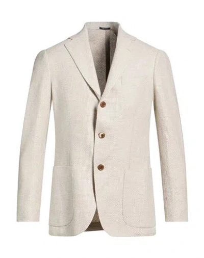 Sartorio Man Blazer Off White Size 36 Cashmere In Neutral